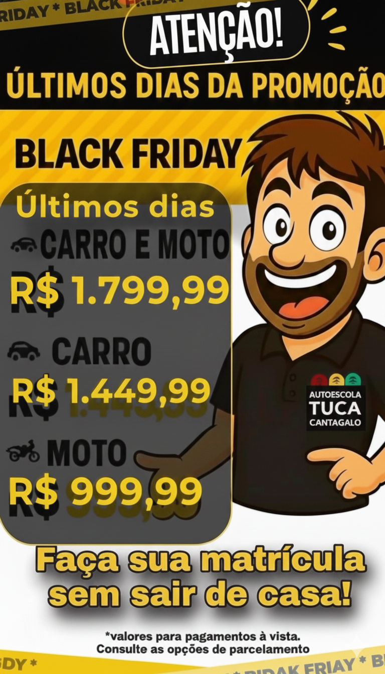 Promoção TUCA Autoescola